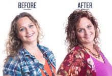before and after photo