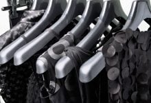 Black dresses on hangers