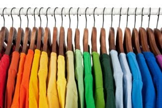clothing of all different colors