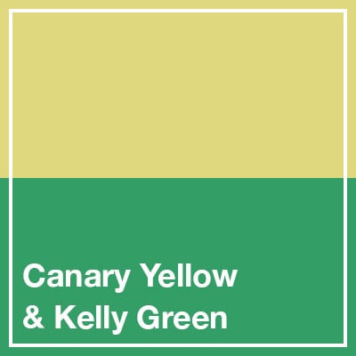 Canary Yellow & Kelly Green square