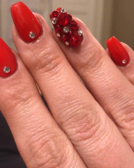 Type 4 Bold Red Nails