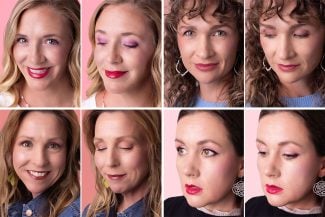 DYT Experts with fall makeup trend of deep lips and played-up eyes