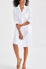 STYLE & CO Women's Cotton Long Sleeve Shirtdress, Created for Macy's