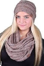 Infinity Scarf and Slouchy Knit Beanie