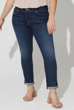 STRAIGHT VINTAGE STRETCH MID-RISE JEAN